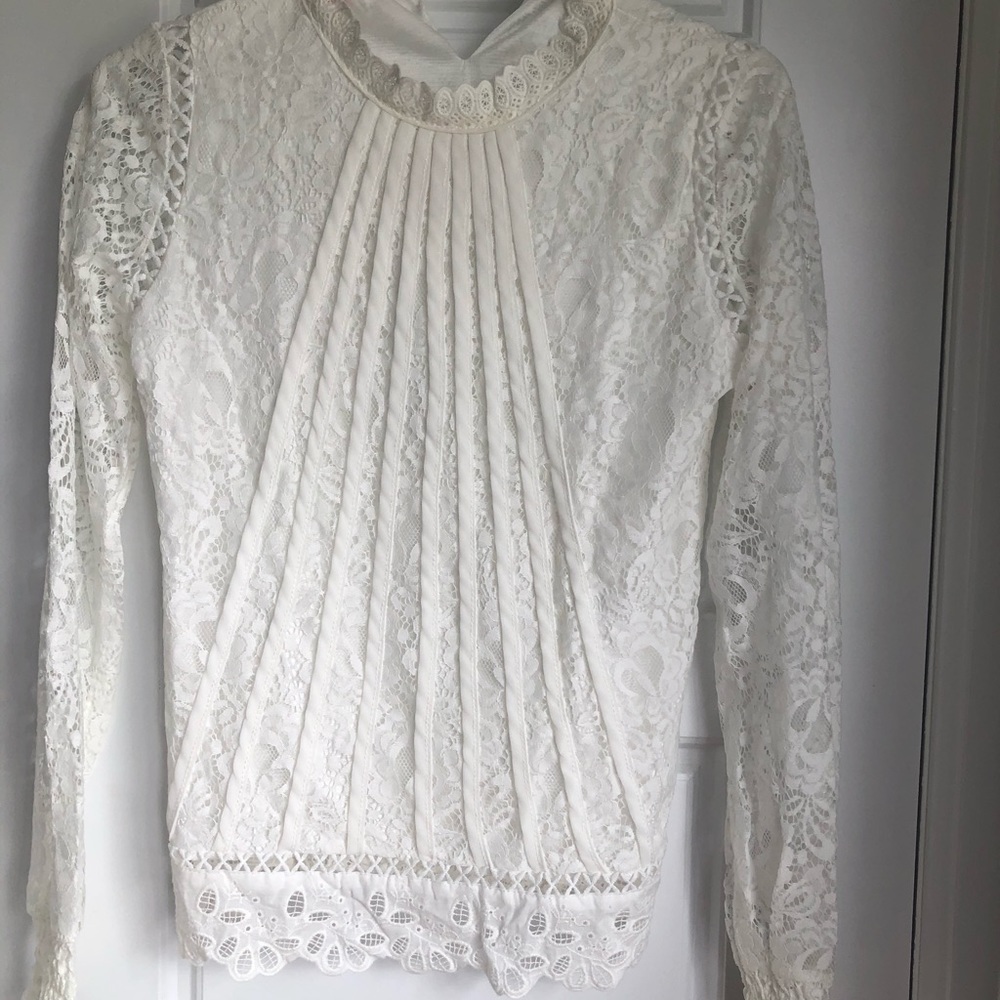Lace ivory blouse